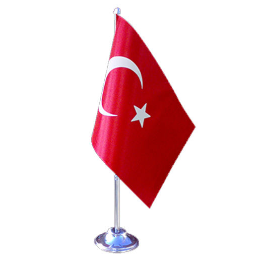 Tekli Masa Türk Bayrağı Baskı