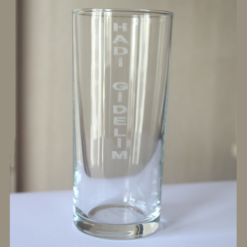 Cam Kadeh  + karton kutu +  tasarım + lazer kazıma  baskı