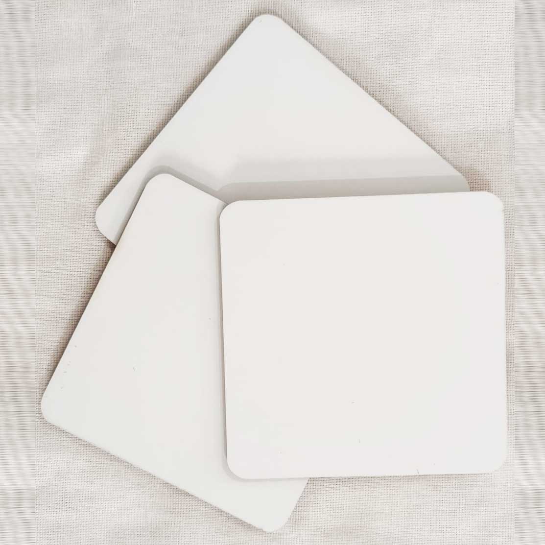  10x10 cm Kare Lamine Bardak altlığı lazer baskı