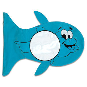 Balık Figürlü Mavi Yastık