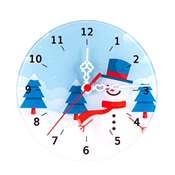 Cam Rodaj Duvar Delikli Saat 29x29 cm