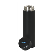 Dijital Göstergeli Çelik Termos Baskı 450mlt Siyah Renk