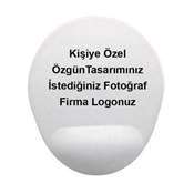 Bilek Destekli Oval Mousepad 22 cm x 18 cm (Kalınlık 3mm)
